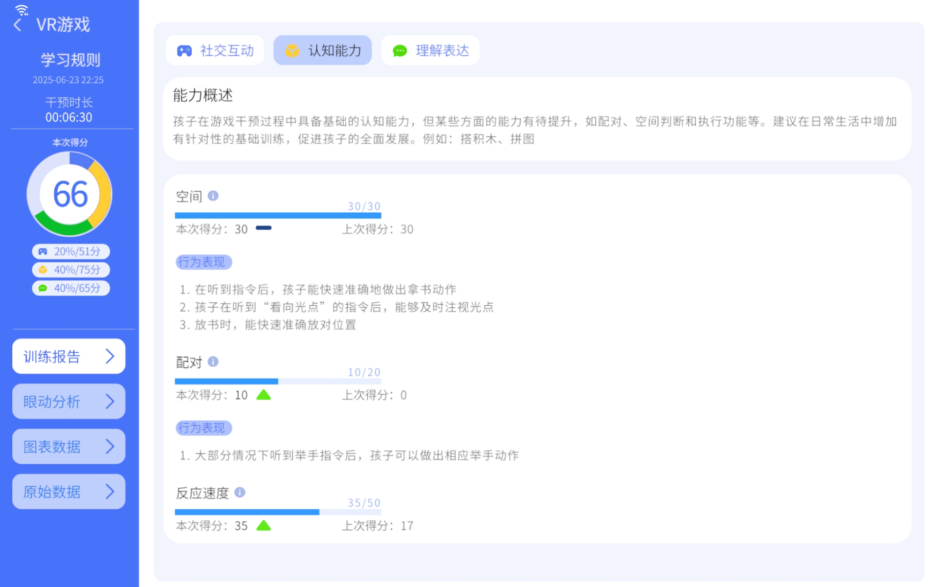 AI孤独症VR辅助康复训练仪